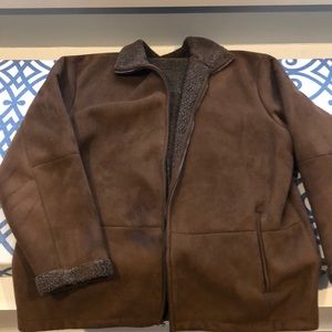 Weatherproof brand suede jacket with fleece lining